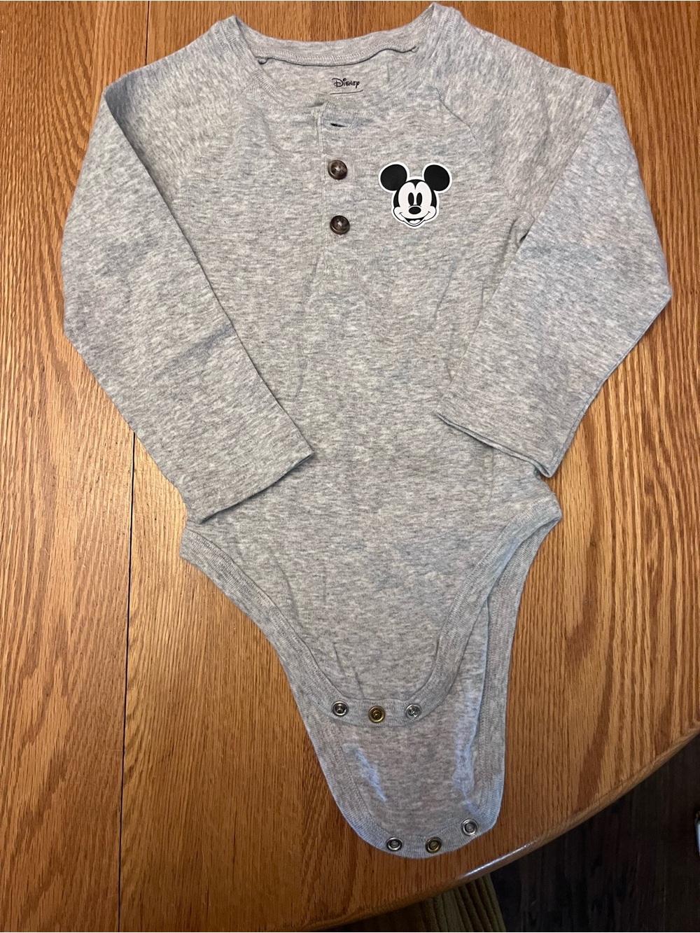 Disney Mickey Mouse Long-Sleeve Baby One-Piece 24 month